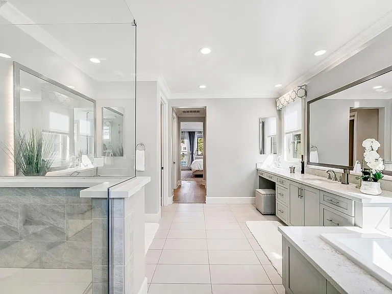 The finishes in your grand spa bathroom suite are exquisite!