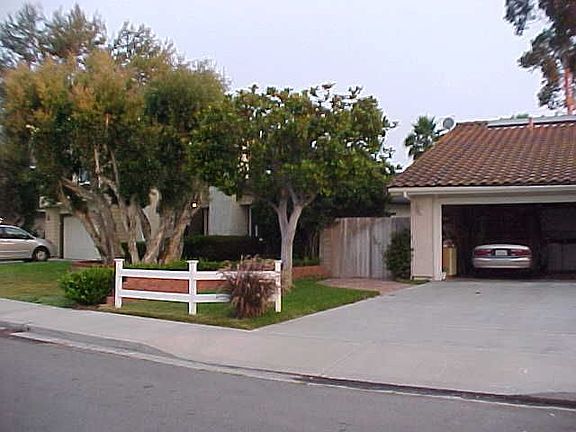 Left side of driveway