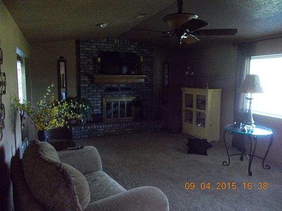 Fireplace in living room