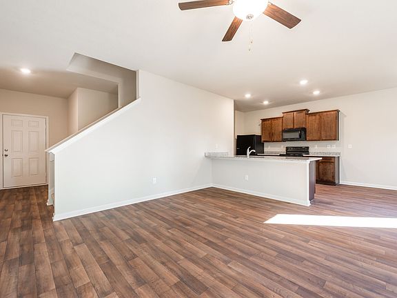 Open-concept floor plan