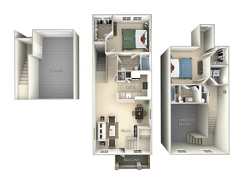 Floor plan Glades Town Home