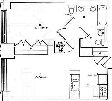 2nd image of 310 W 52nd St APT 26C