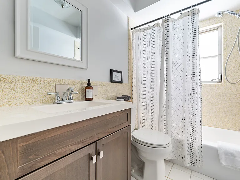 Hallway bathroom.