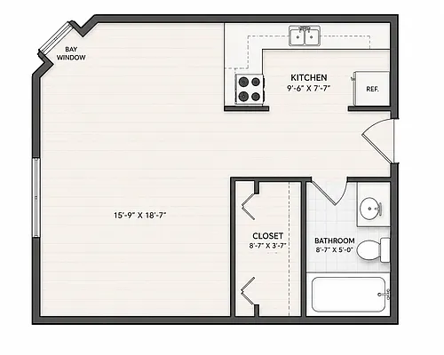Floor plan Studio