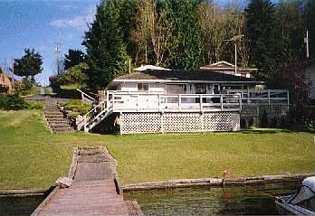 Owner's second home is a 1 bedroom cottage with an extra large two level deck