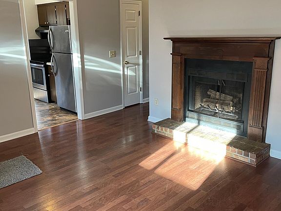 Living room with fireplace