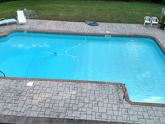 pool.. new stamped  concrete