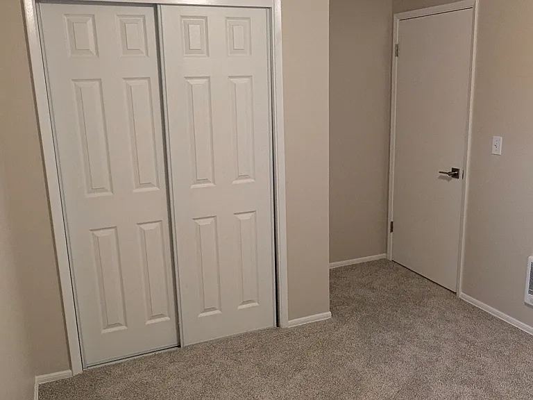 Second bedroom, luxurious carpet, new closet doors