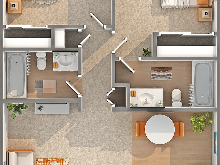 Paisley | 2-Bedroom Floorplan Paisley | 2-Bedroom Floorplan