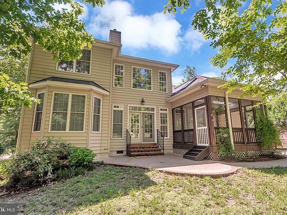 One of two back-yard patios