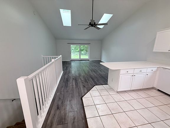 Open floor plan for kitchen and living room