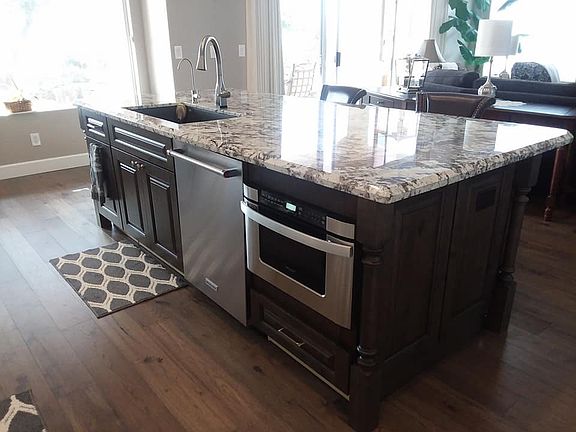 Built in counter microwave