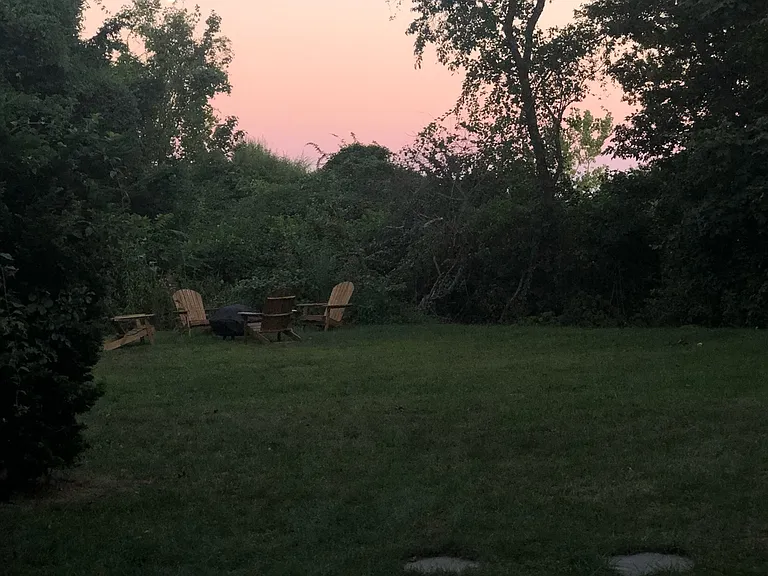Firepit in the backyard