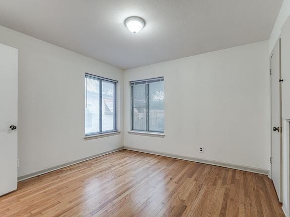 Master bedroom with spacious closets and built in drawers