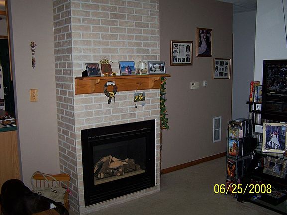 fireplace in living room