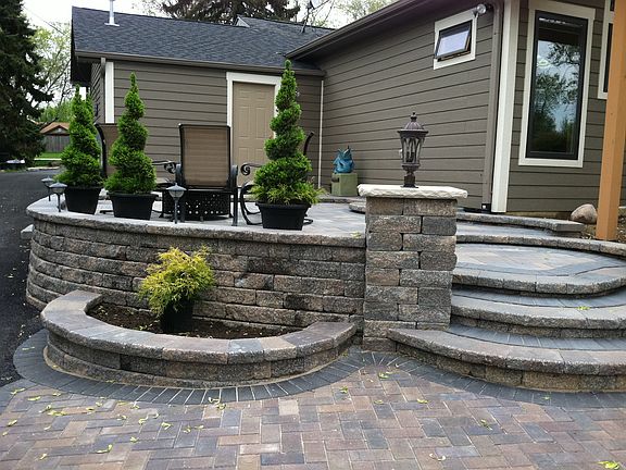 Second Patio behind garage