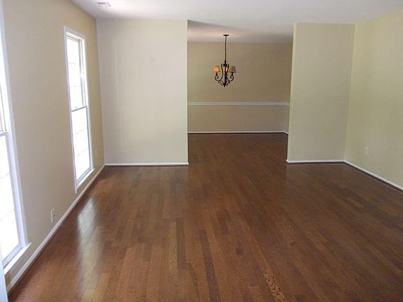 Living room and dining room