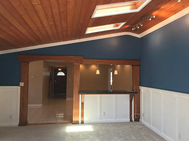 View from family room into original living room.