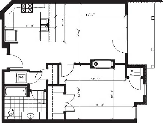 1 Bed 1 Bath - X 1 Bed 1 Bath - X