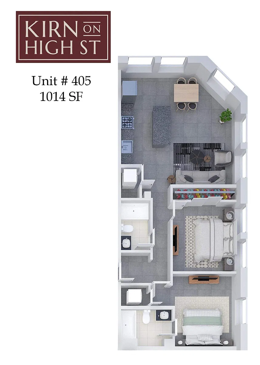Floor plan Kirn on High Street 405