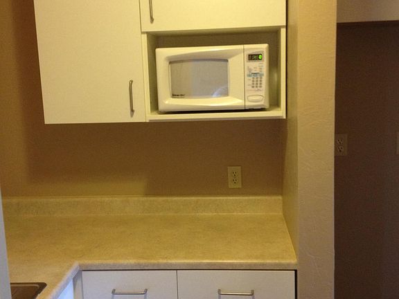 Kitchen with Microwave