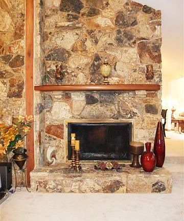 Dramatic fireplace