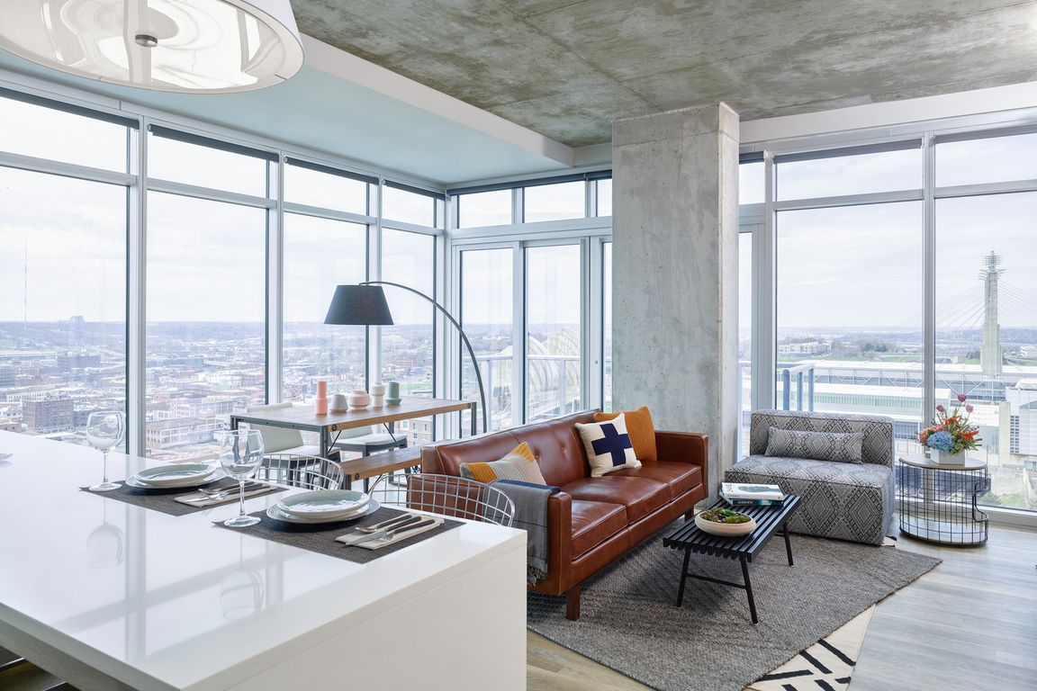 Two Light Luxury Apartments Panoramic Views of Downtown Kansas City