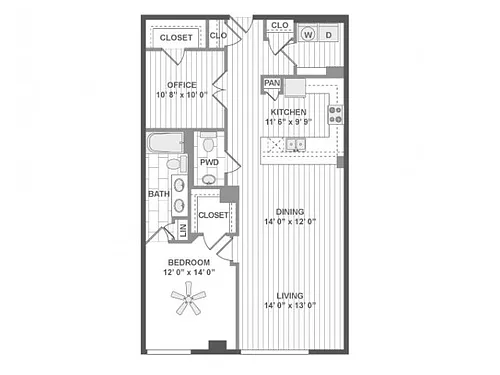 Floor plan A840