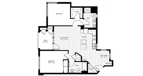 Floor plan 2I WEST