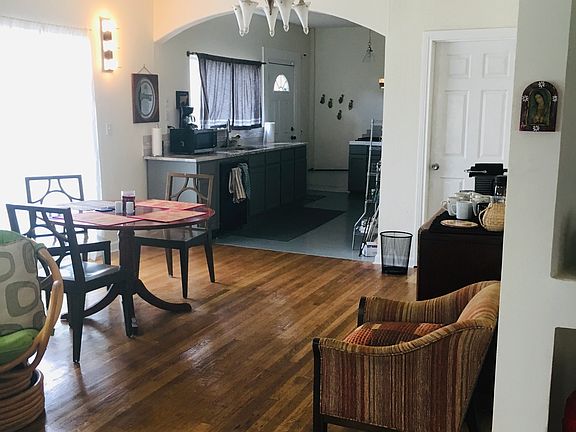 Dining with original floors