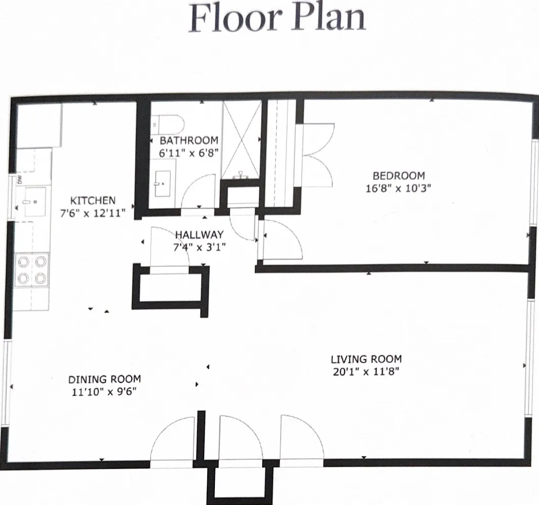 1 bed, 713 sqft, $2,300 — Photo 1