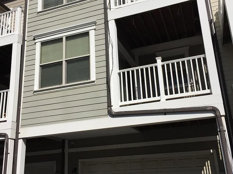 Back of townhouse
