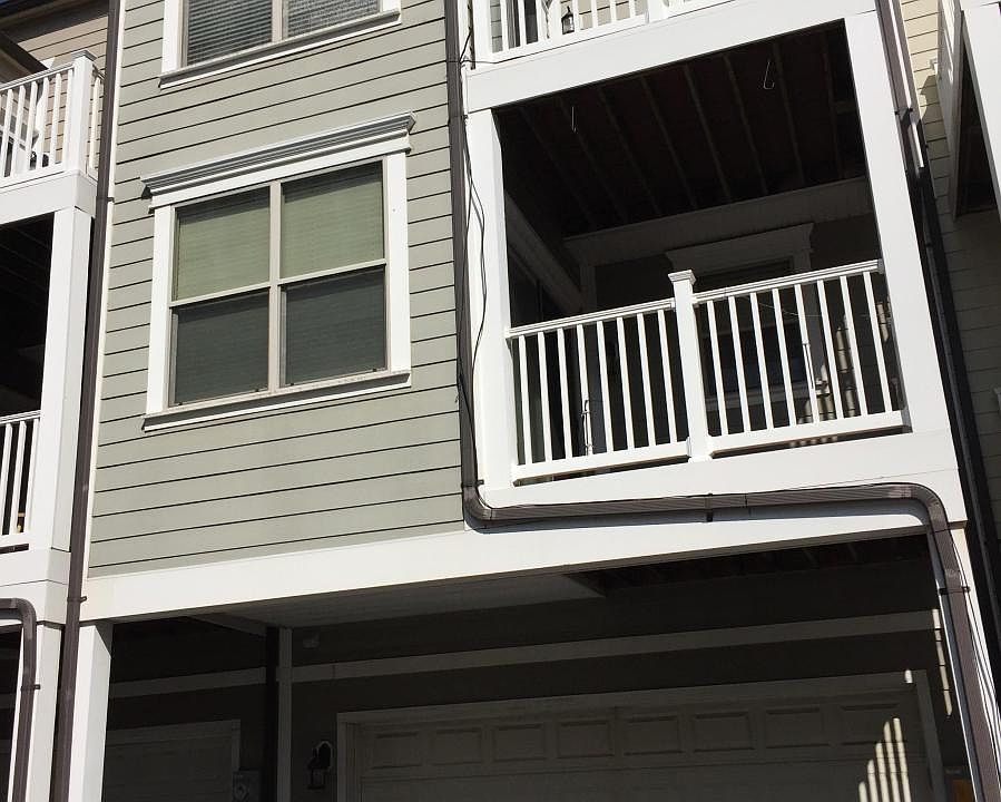 Back of townhouse