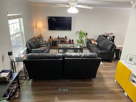 Living room, 65in tv for scale