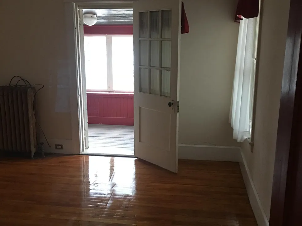 Bedroom with walk-out porch