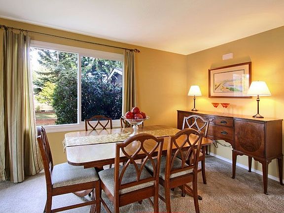 Plenty of room for large dining table and sideboard