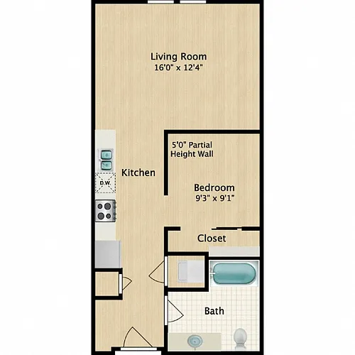 Floor plan Studio