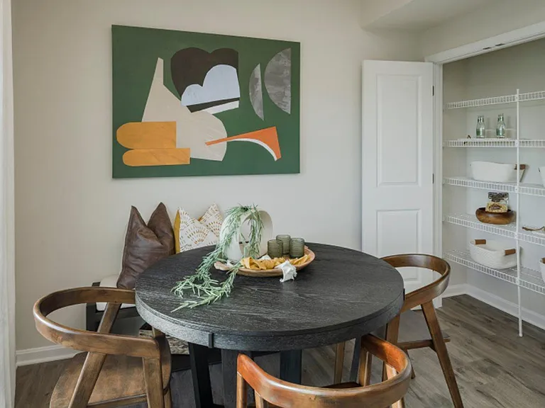 Pantry and breakfast table - model