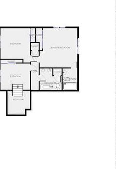 Upstairs floor plan