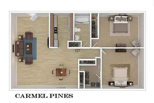 Floor plan Carmel Pines