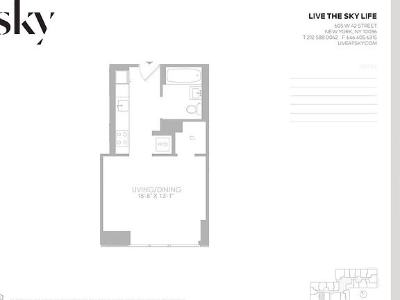 2nd image of 605 W 42nd St APT 39R