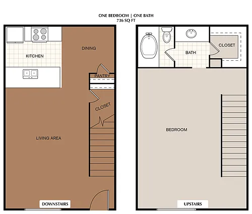 Floor plan 1X1 LOFT