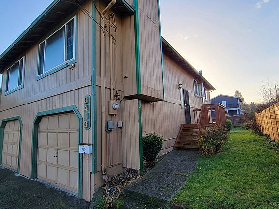 Front door with single rail and porch