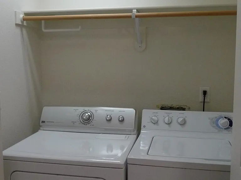 washer and dryer laundry room