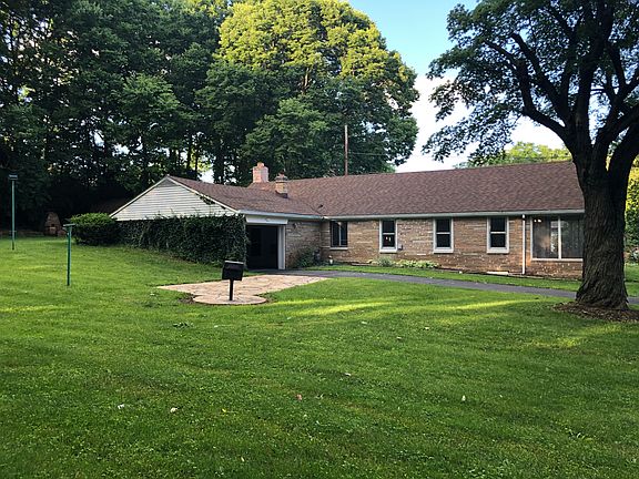 West side with patio, garage
