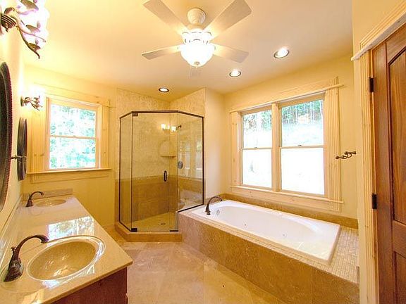 Relaxing after a long day is easier when THIS is the bathroom you come home to