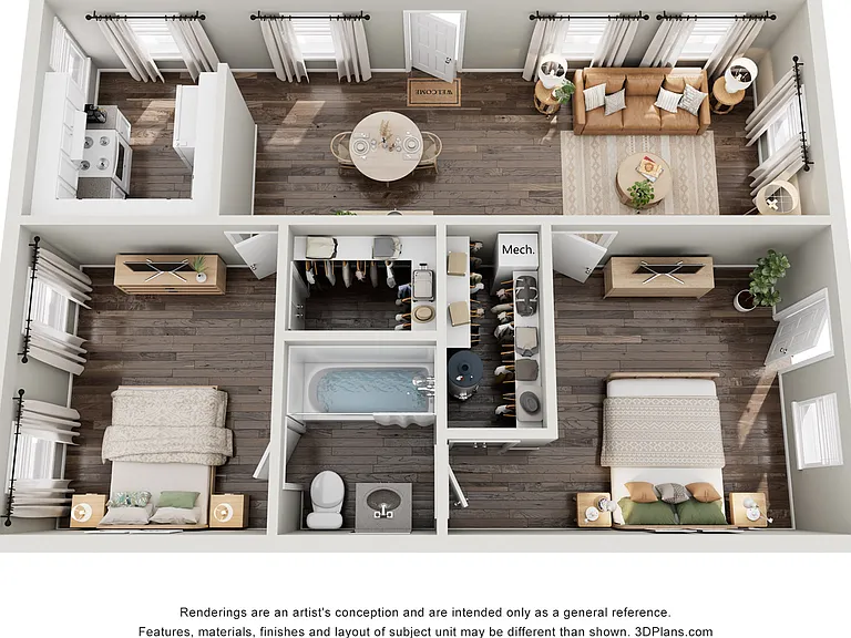 Live Oak 3D Furnished Live Oak 3D Furnished