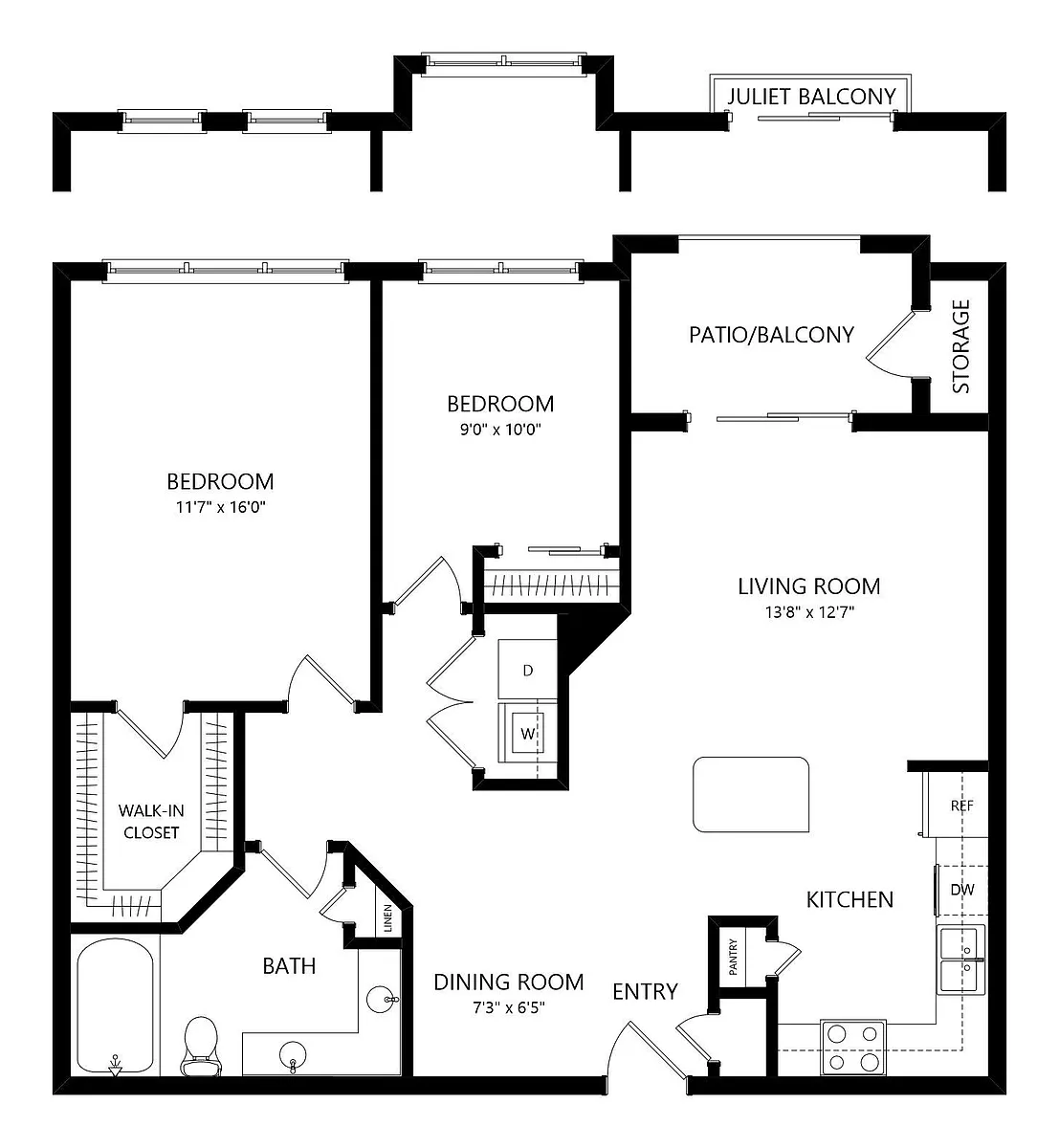 Floor plan B-B1S