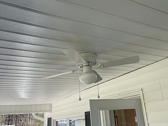 Ceiling fan on Porch 