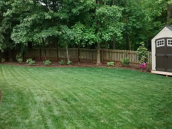 large private backyard